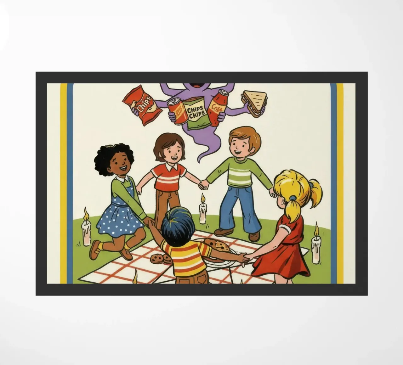 Let's Summon Snacks doormat by ScaryBoom