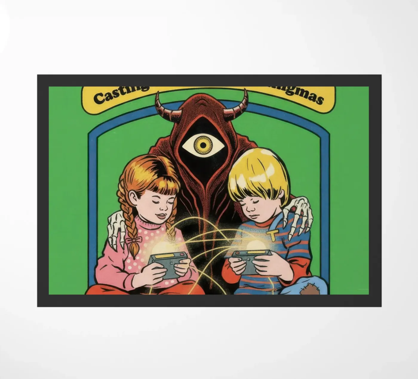 CODE Occulte digitale enigma's gieten deurmat van ScaryBoom