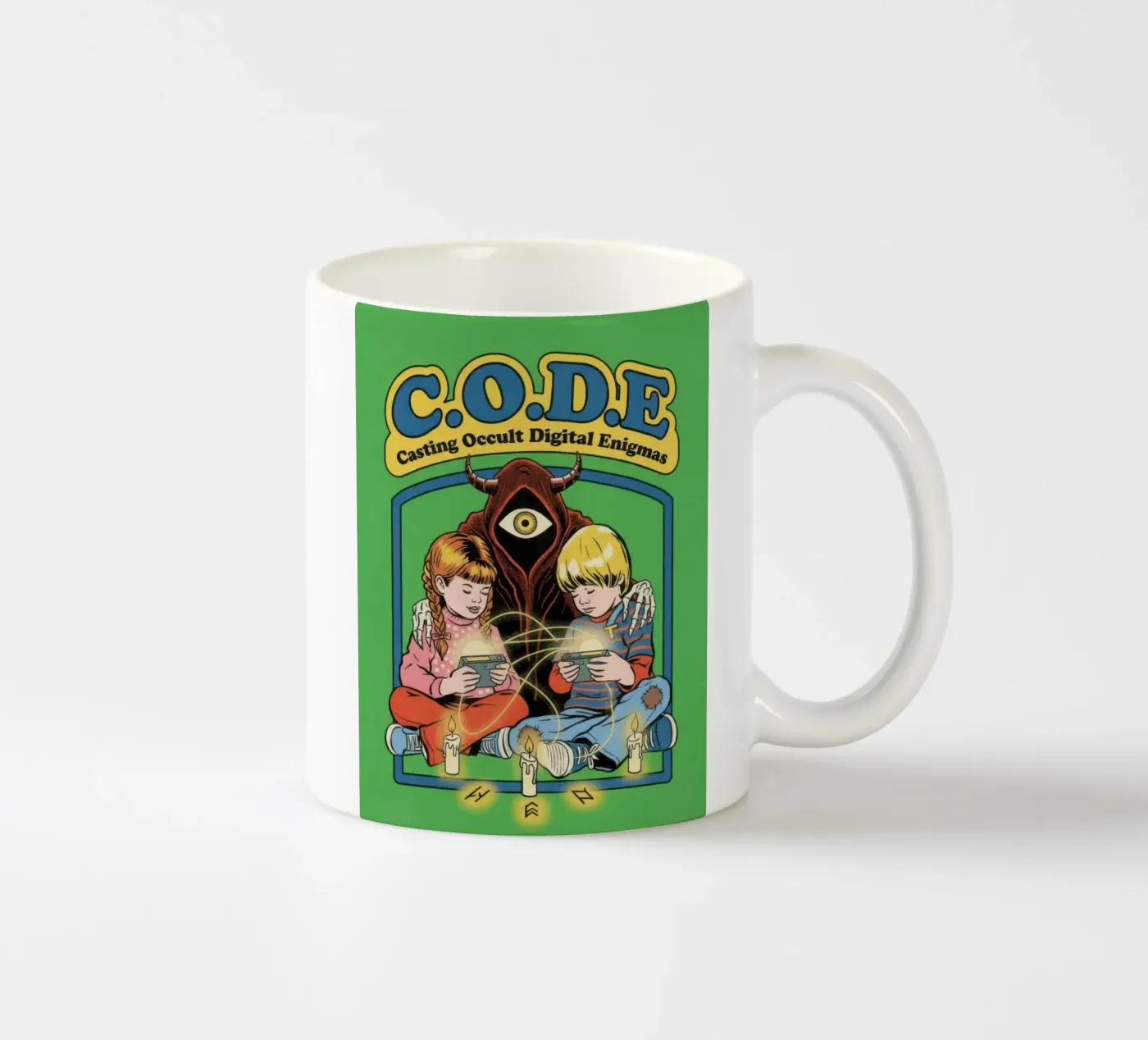 CODE Casting Occult Digital Enigmas ceramic mug by ScaryBoom