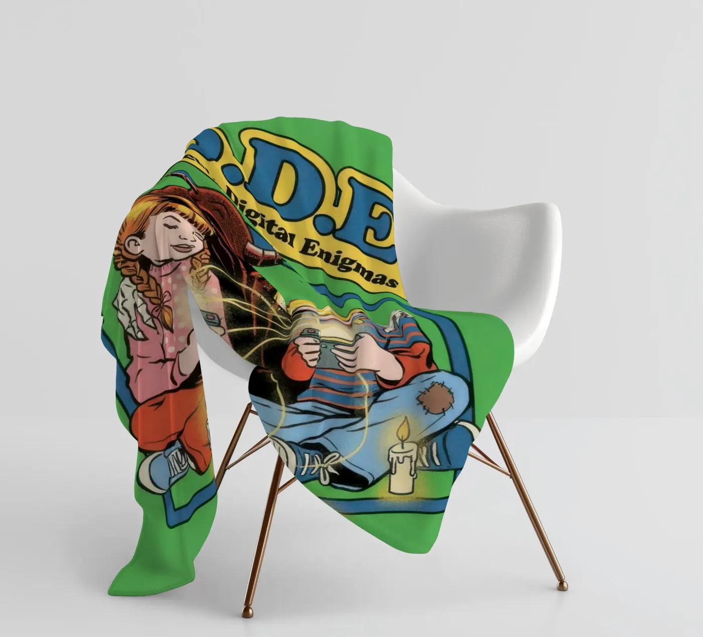 CODE Casting okkulter digitaler Rätsel Fleecedecke von ScaryBoom
