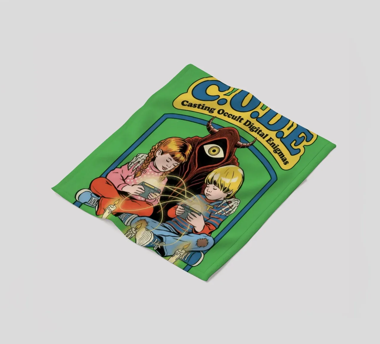 CODE Casting okkulter digitaler Rätsel Fleecedecke von ScaryBoom