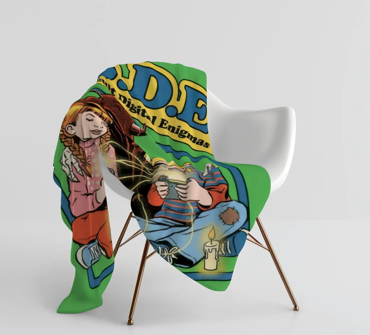 CODE Casting okkulter digitaler Rätsel Fleecedecke von ScaryBoom