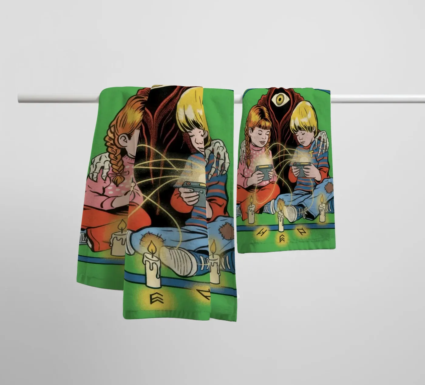 CODE Casting Occult Digital Enigmas towel by ScaryBoom