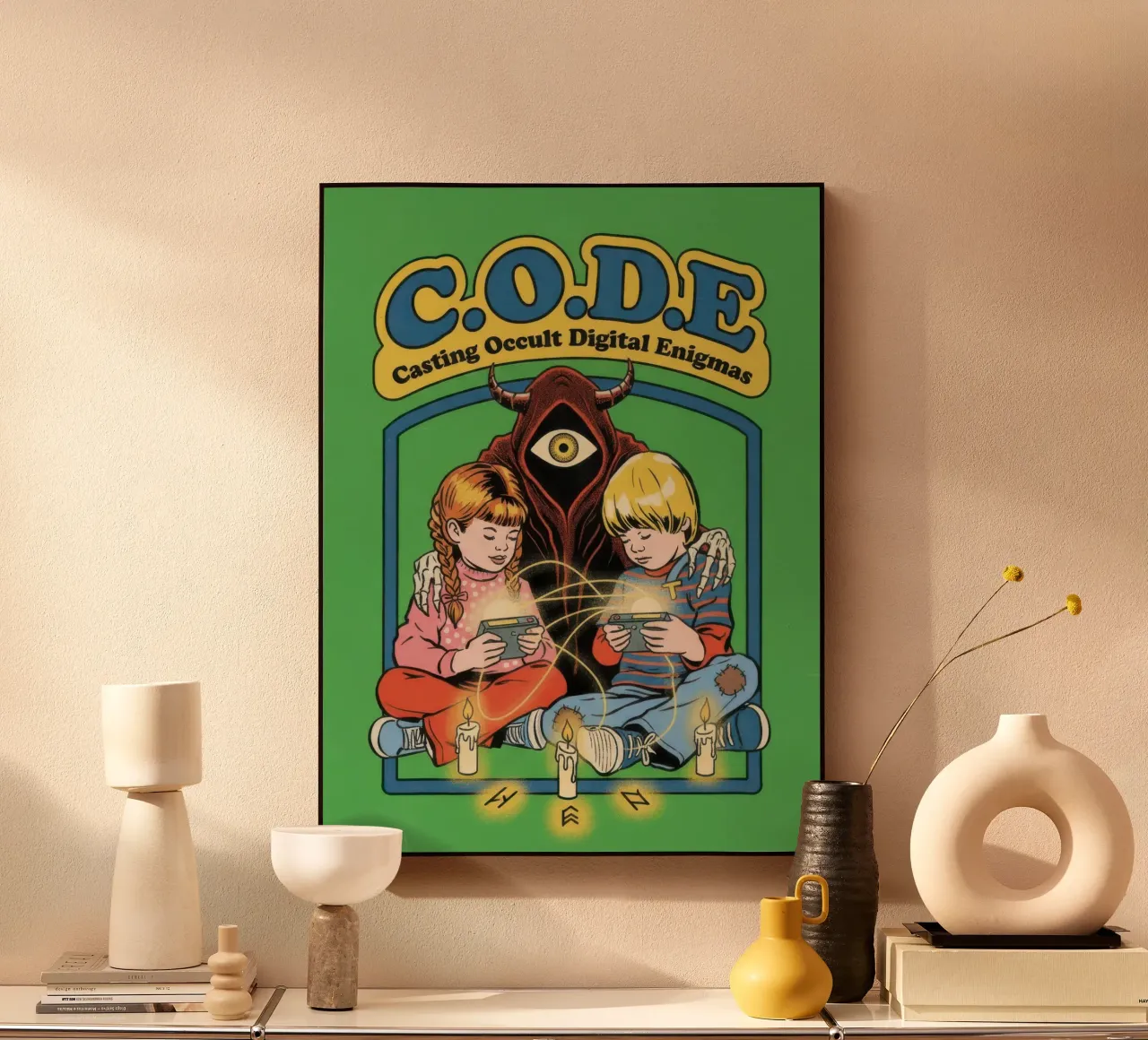 CODE Casting Occult Digital Enigmas plexiglas de ScaryBoom