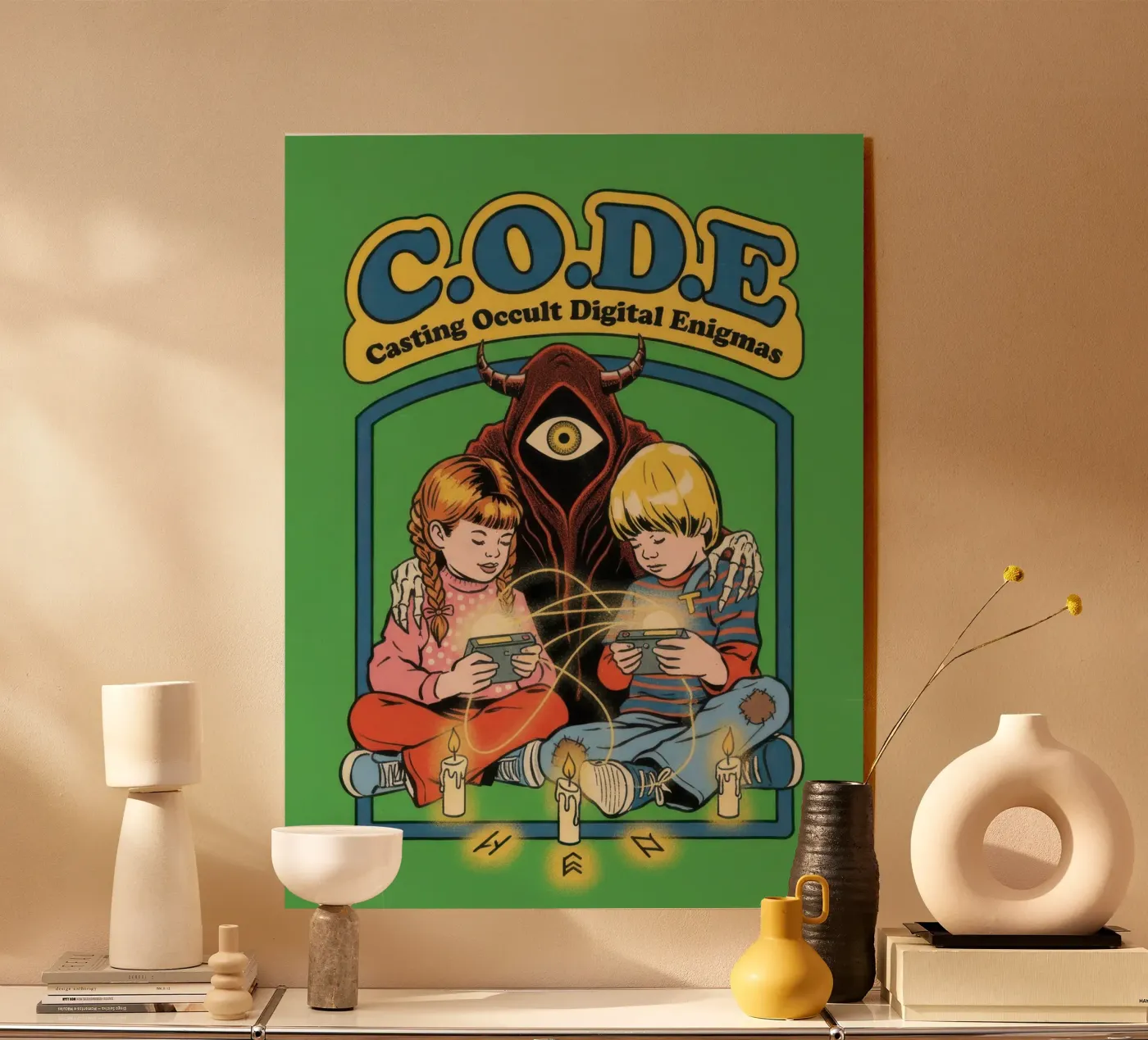 CODE Casting Occult Digital Enigmas plexiglas de ScaryBoom