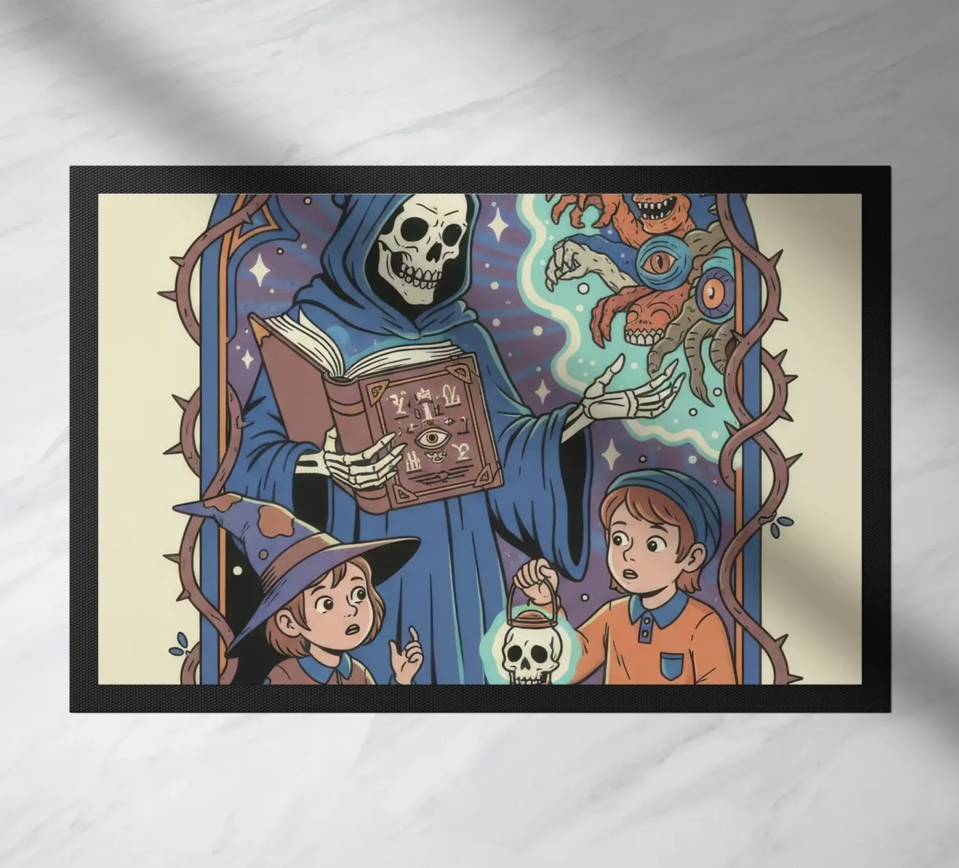 Summon An Eldritch Horror doormat by ScaryBoom