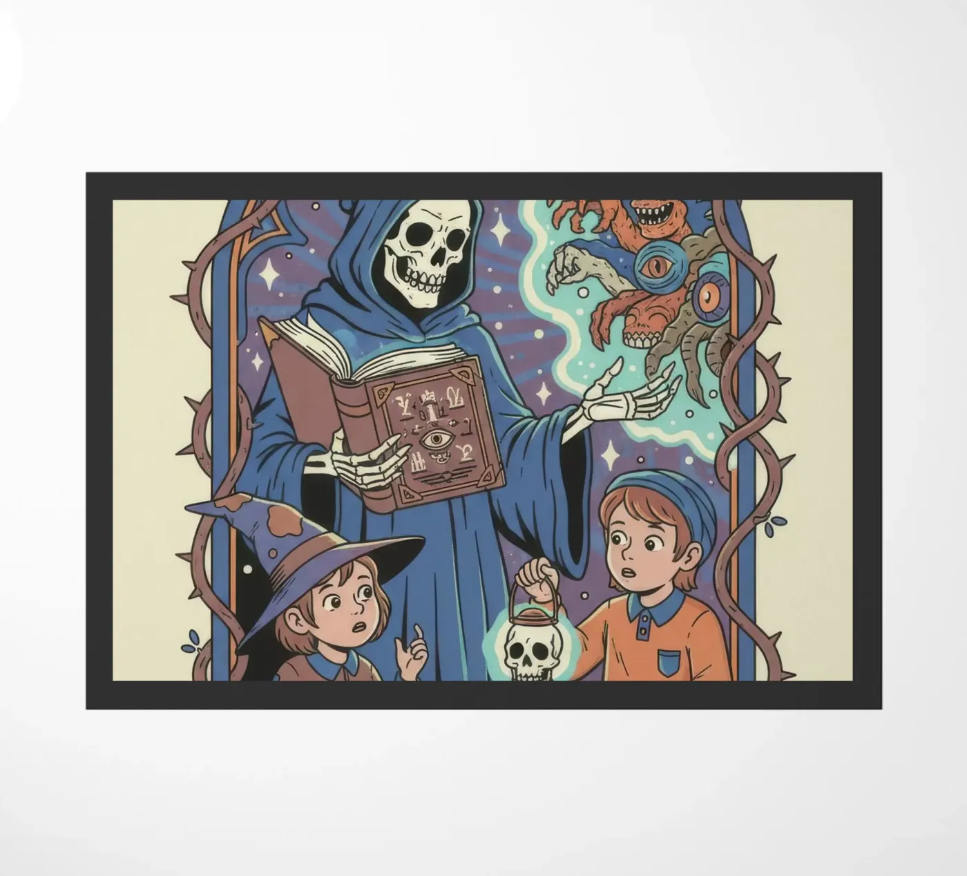 Summon An Eldritch Horror doormat by ScaryBoom
