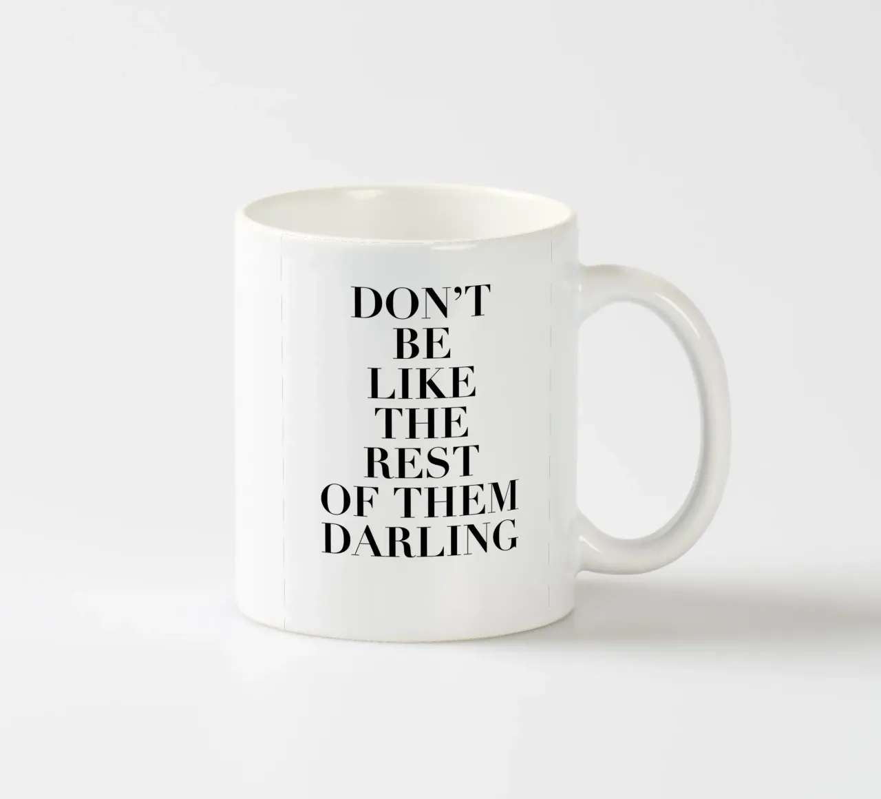 Motivational quote - Stylish typography ceramic mug by Whole©
