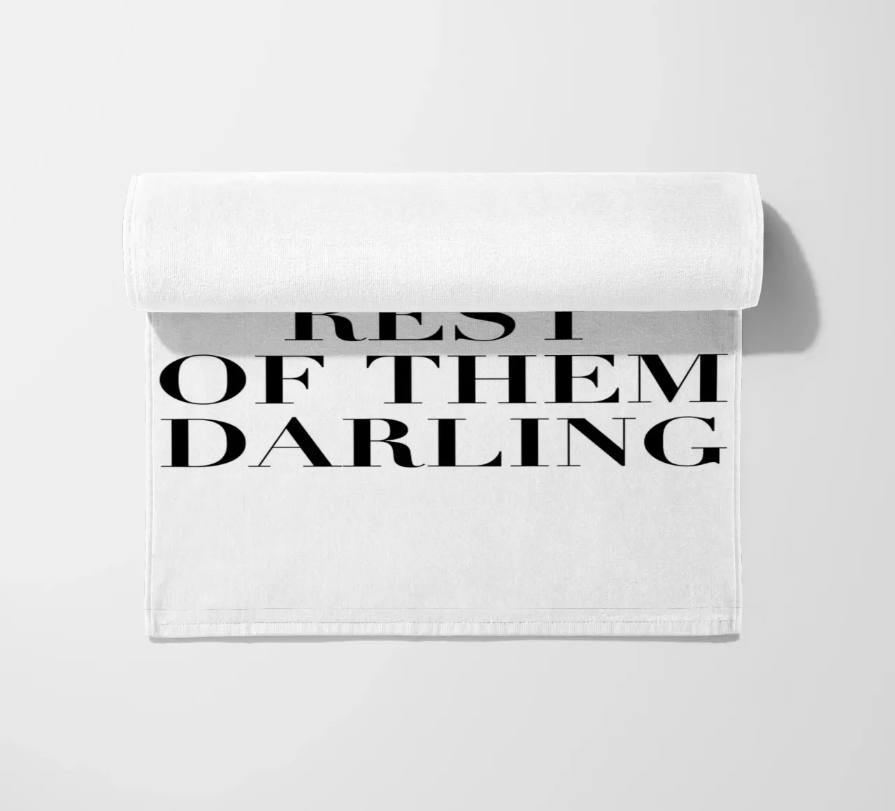 Motivational quote - Stylish typography beach towel by Whole©