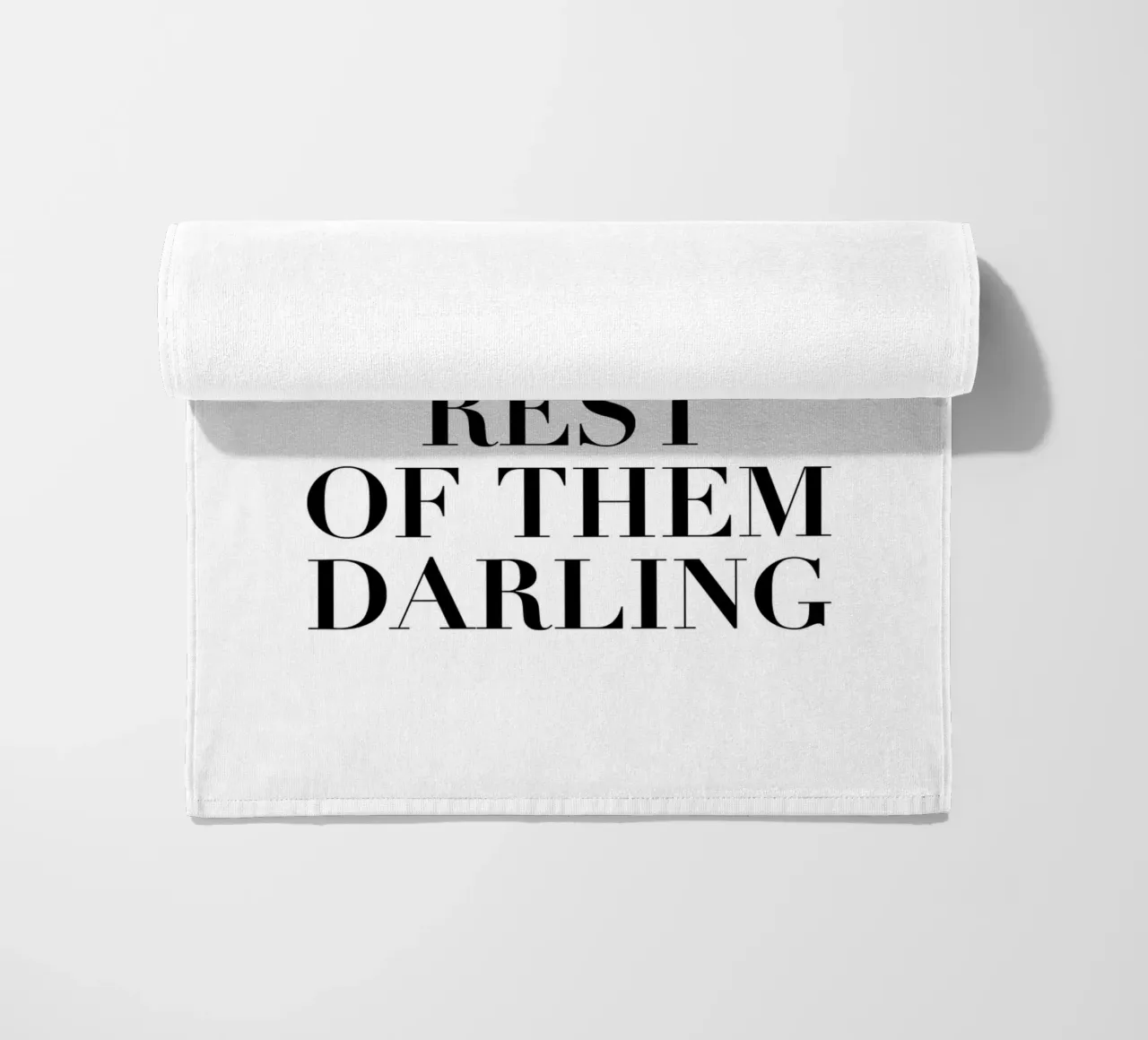 Motivational quote - Stylish typography beach towel by Whole©