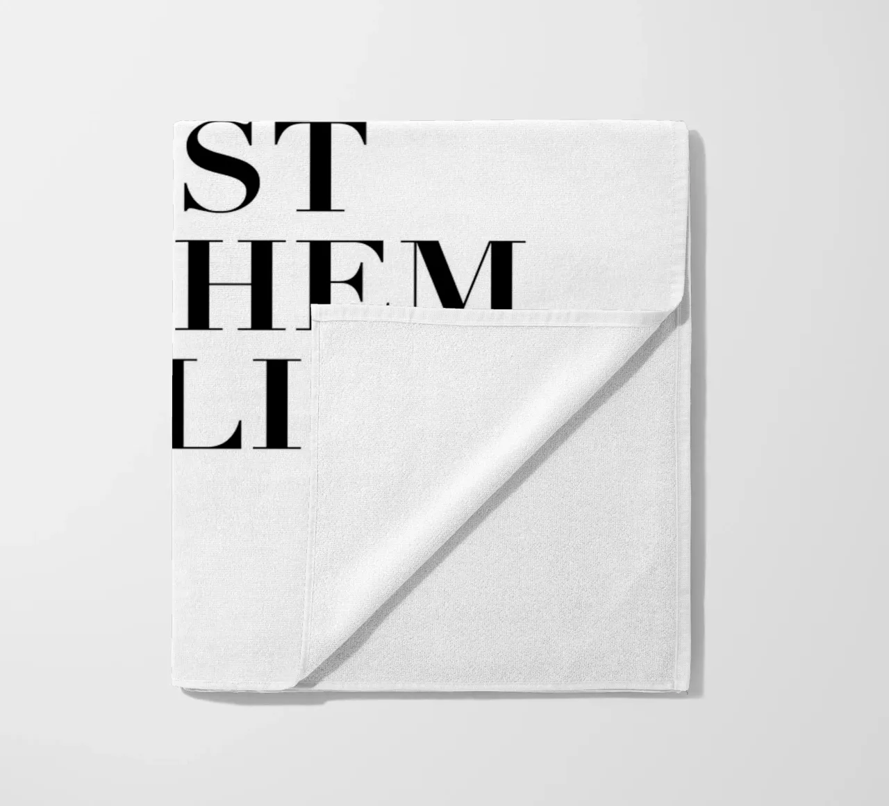 Motivational quote - Stylish typography beach towel by Whole©