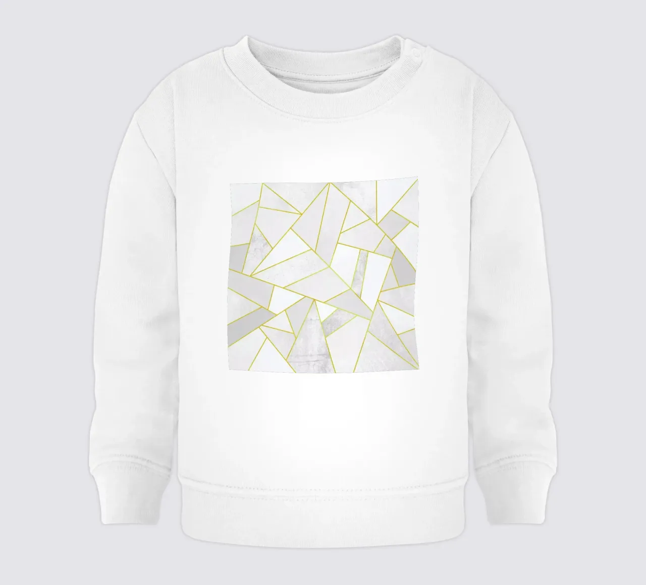 White Stone with Gold Lines felpa neonato da Elisabeth Fredriksson