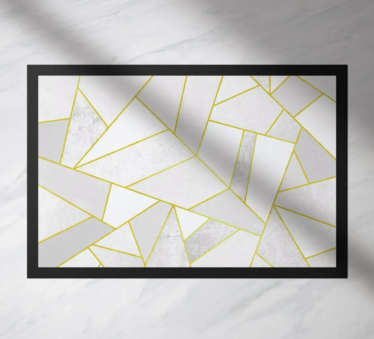 White Stone with Gold Lines zerbino da Elisabeth Fredriksson