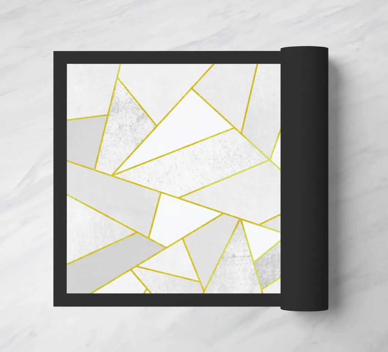 White Stone with Gold Lines zerbino da Elisabeth Fredriksson