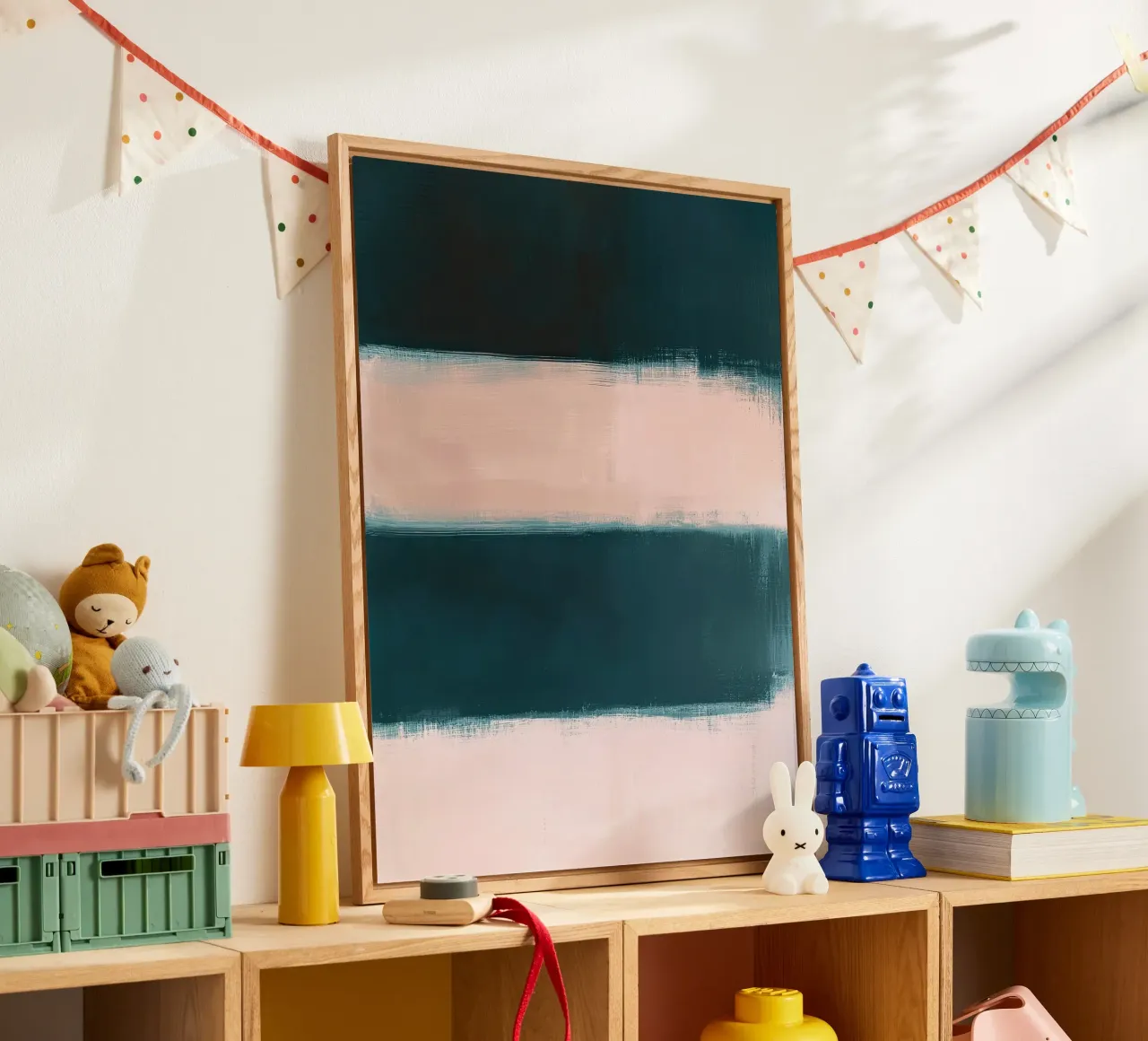 Soft Blush Between Deep Teal plexiglass da Colormenta