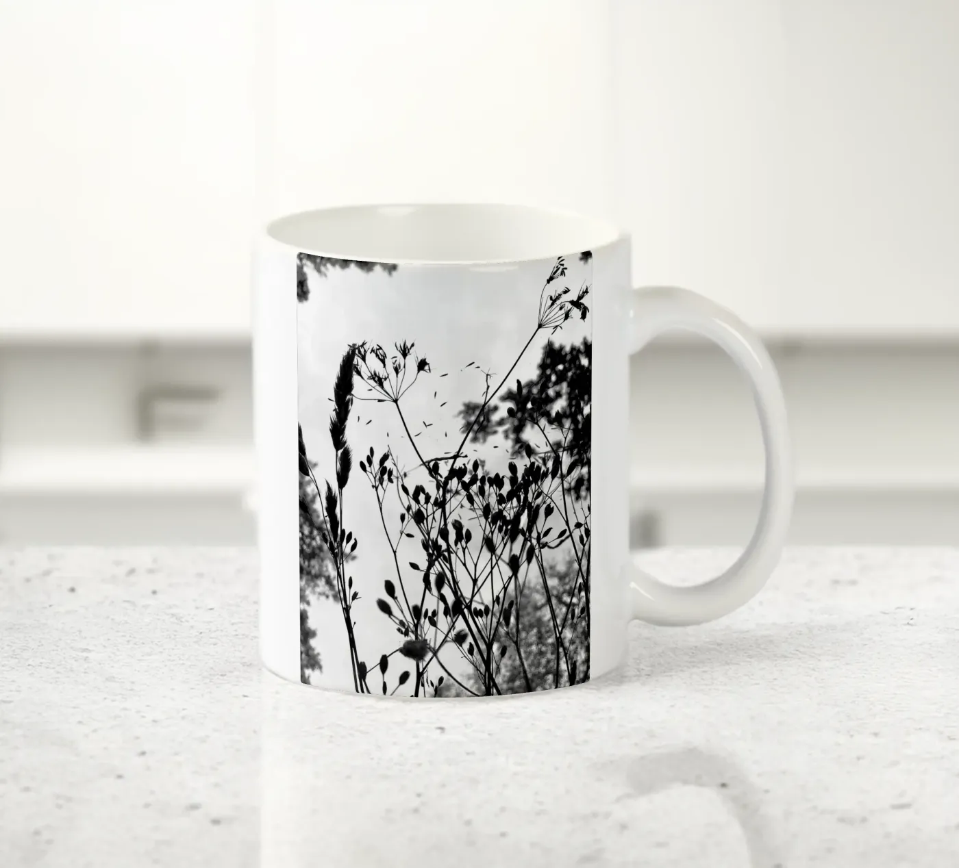 Grasses ceramic mug by SaraRosenbaum
