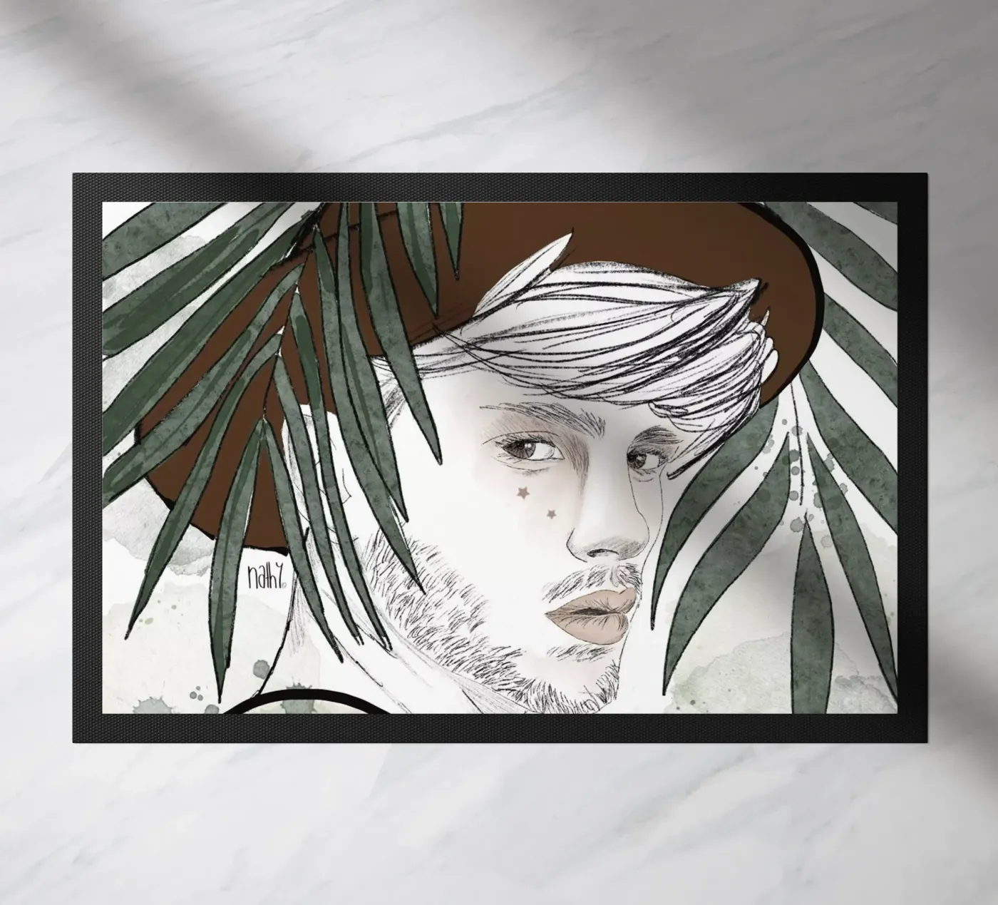 jungle man doormat by Nathys_illustration