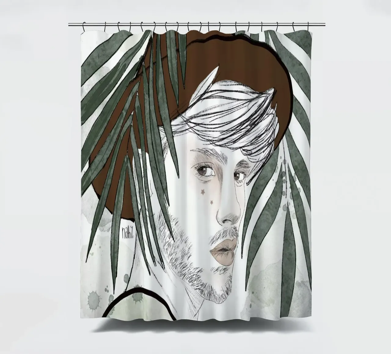 jungle man tenda da doccia da Nathys_illustration