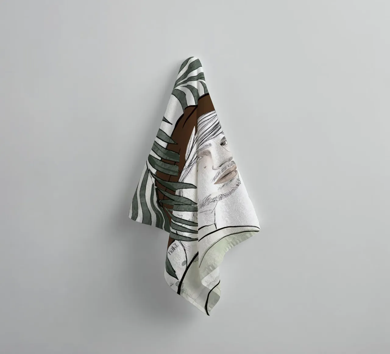 jungle man asciugamano da bagno da Nathys_illustration