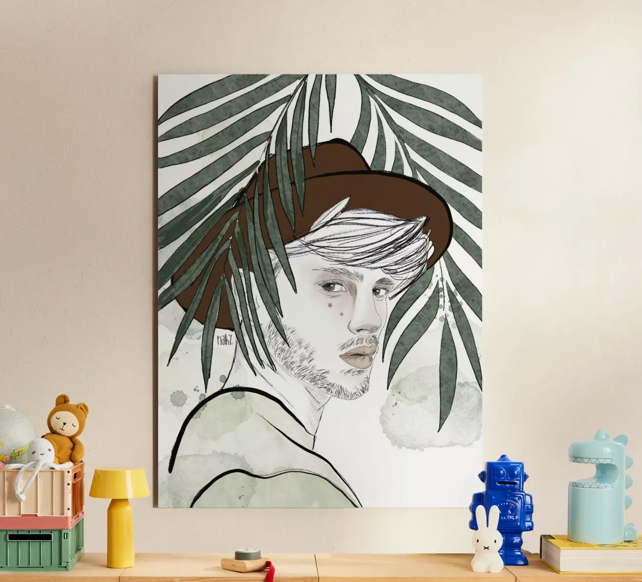jungle man alluminio dibond da Nathys_illustration