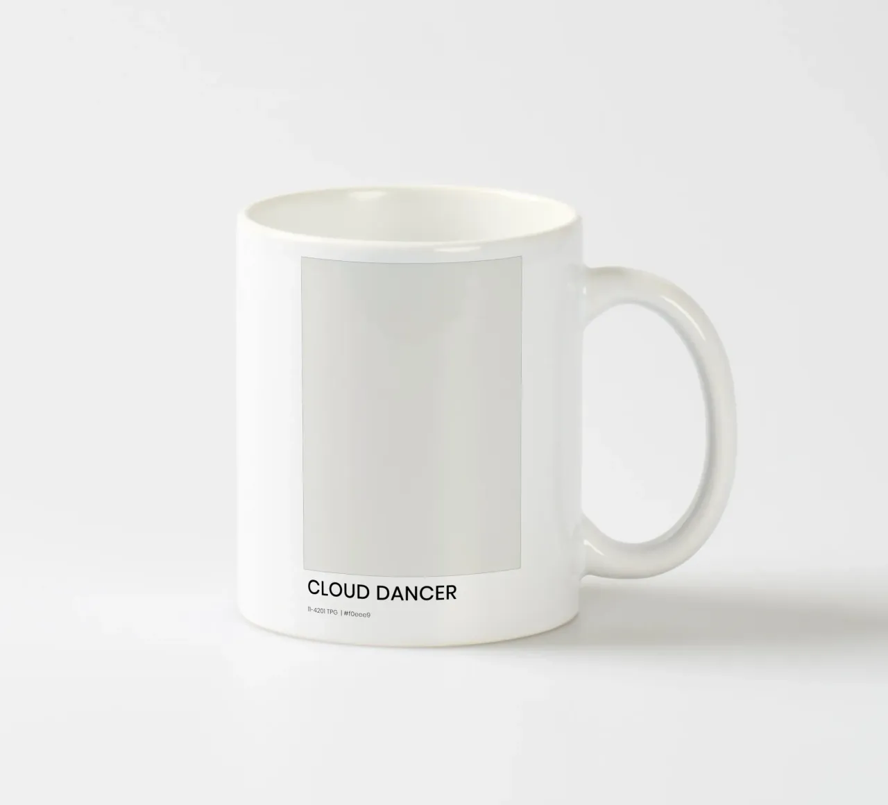 Cloud Dancer ceramic mug by EverLuvv Studio