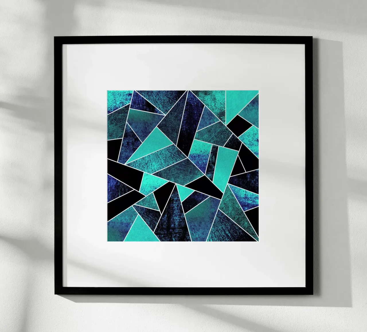 Wild Ocean poster con telaio in legno da Elisabeth Fredriksson