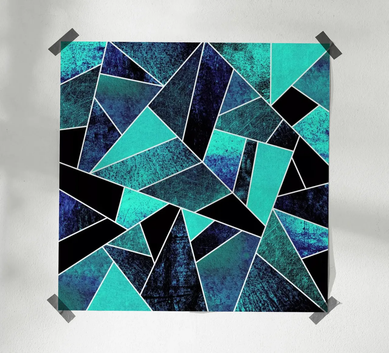Wild Ocean poster con telaio in legno da Elisabeth Fredriksson