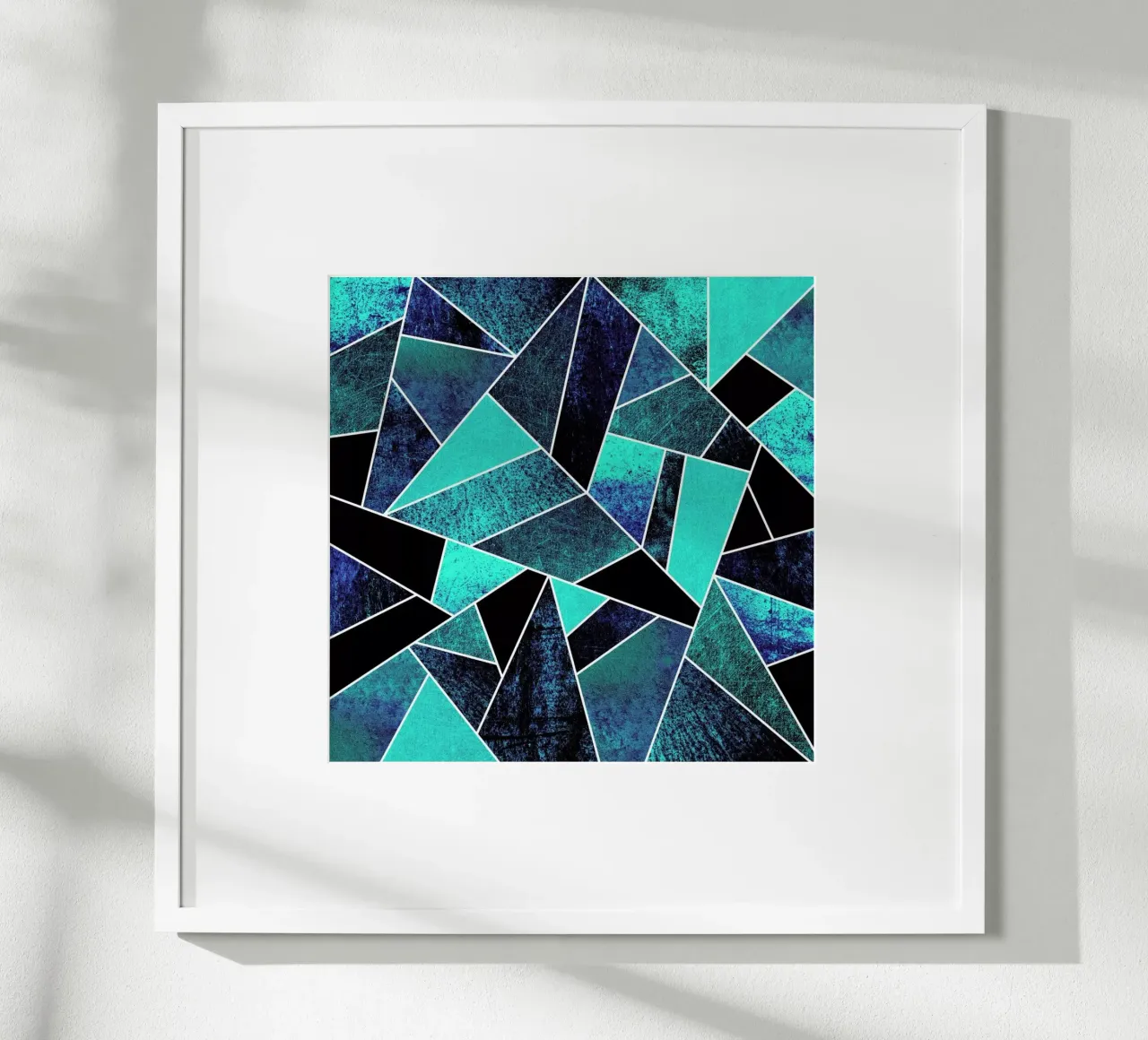 Wild Ocean poster con telaio in legno da Elisabeth Fredriksson