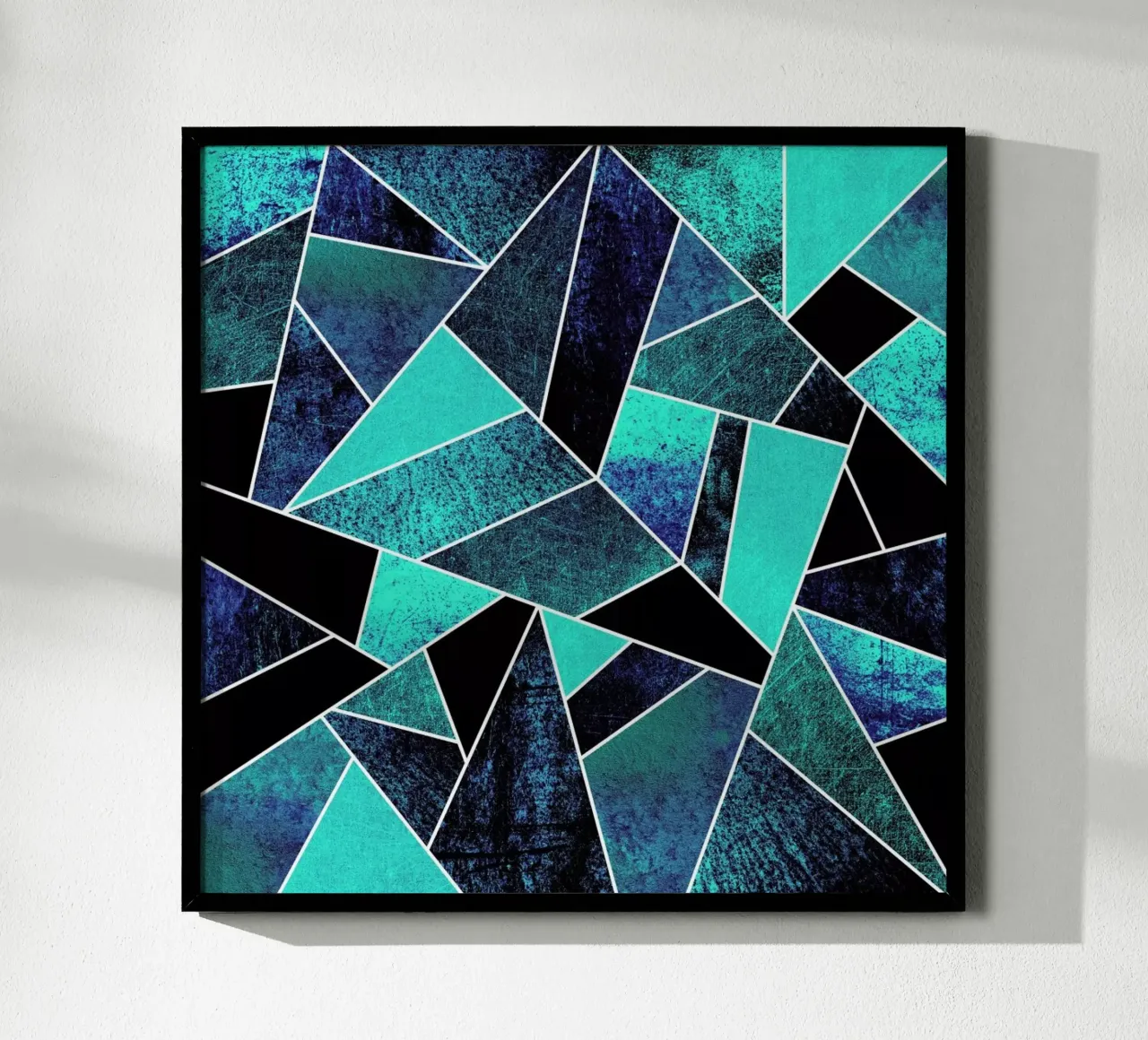Wild Ocean poster con telaio in legno da Elisabeth Fredriksson