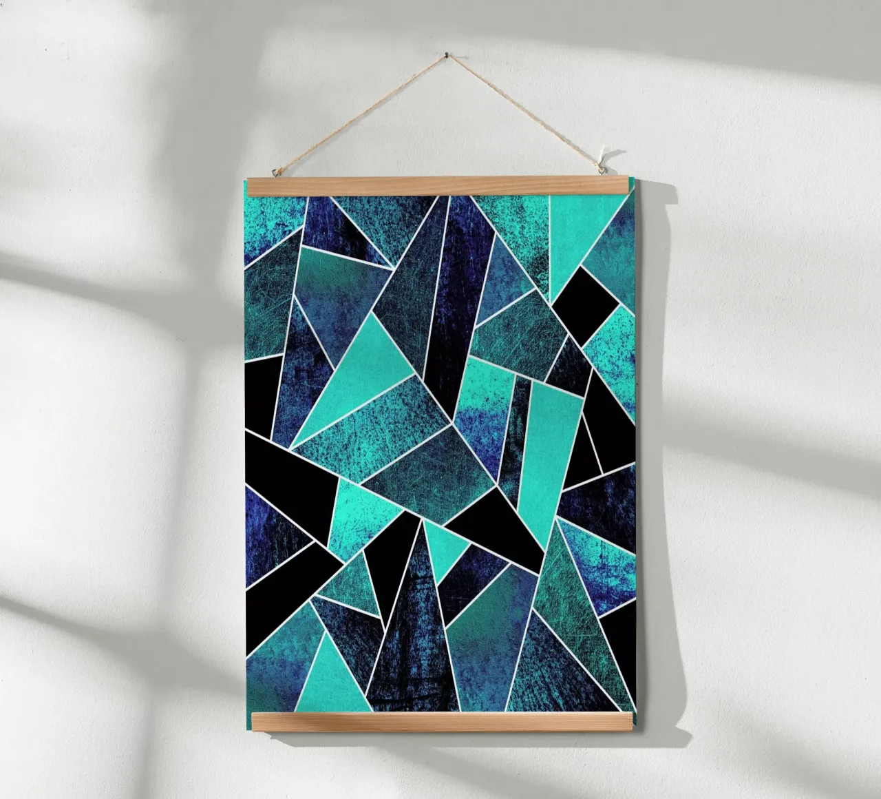 Wild Ocean poster con telaio in legno da Elisabeth Fredriksson