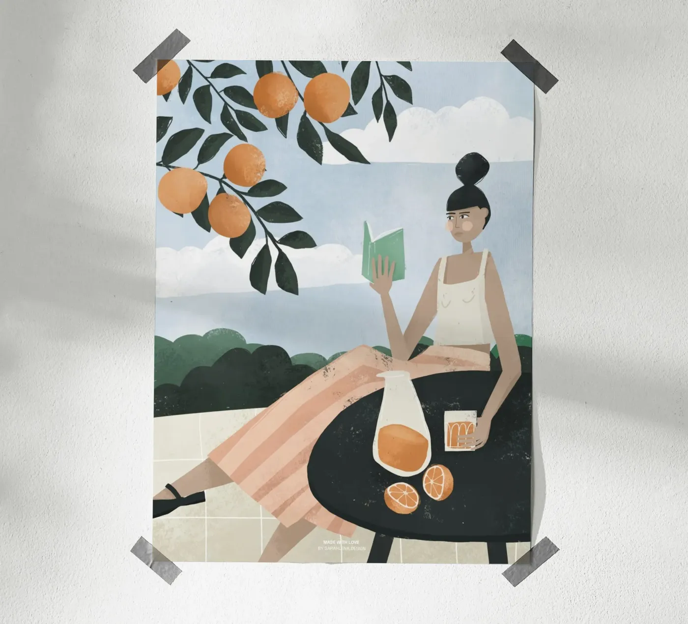 ORANGE TREE Poster von sarahlenadesign