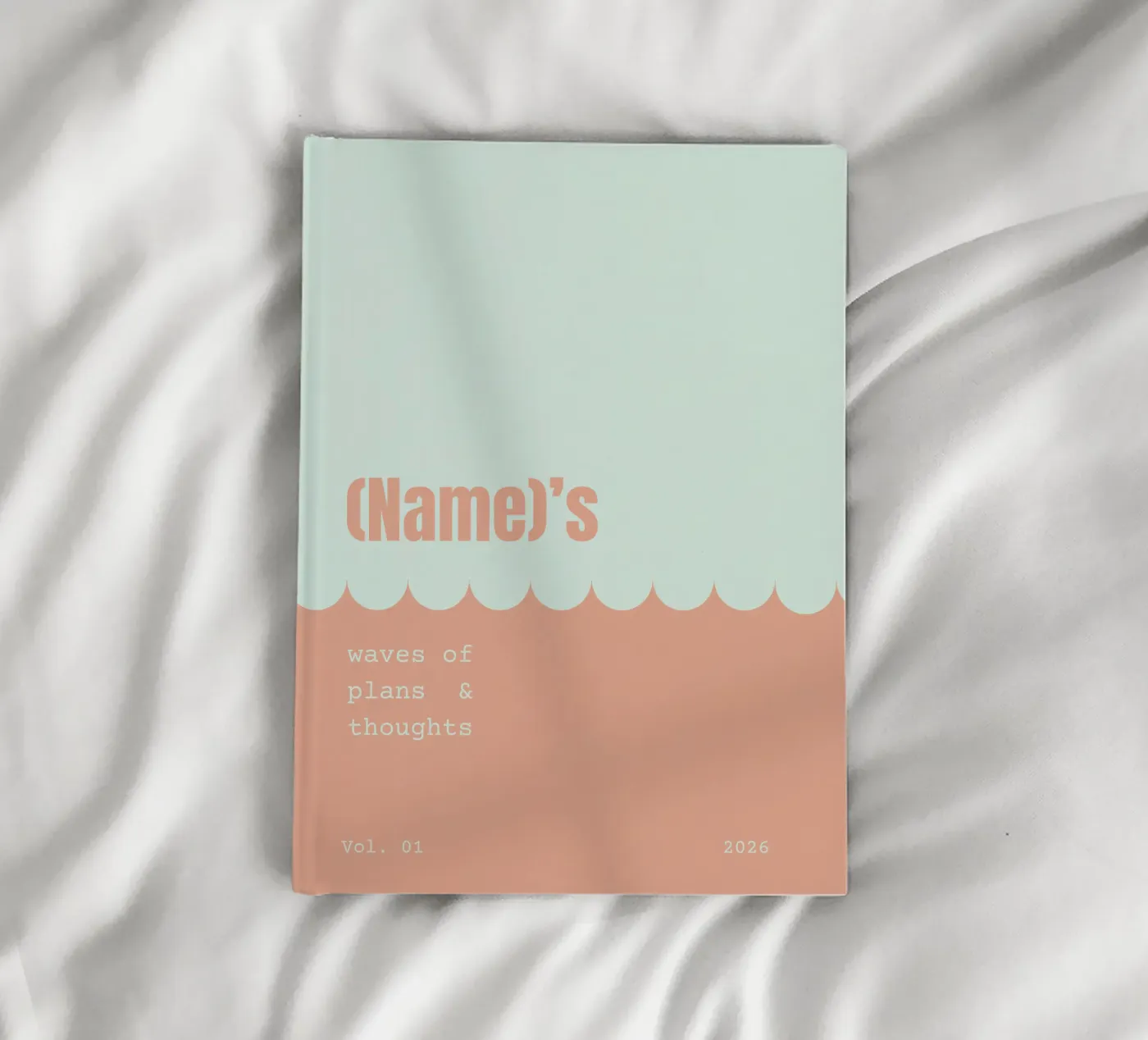 Waves of plans & thoughts notitieboek van Personalizable Designs