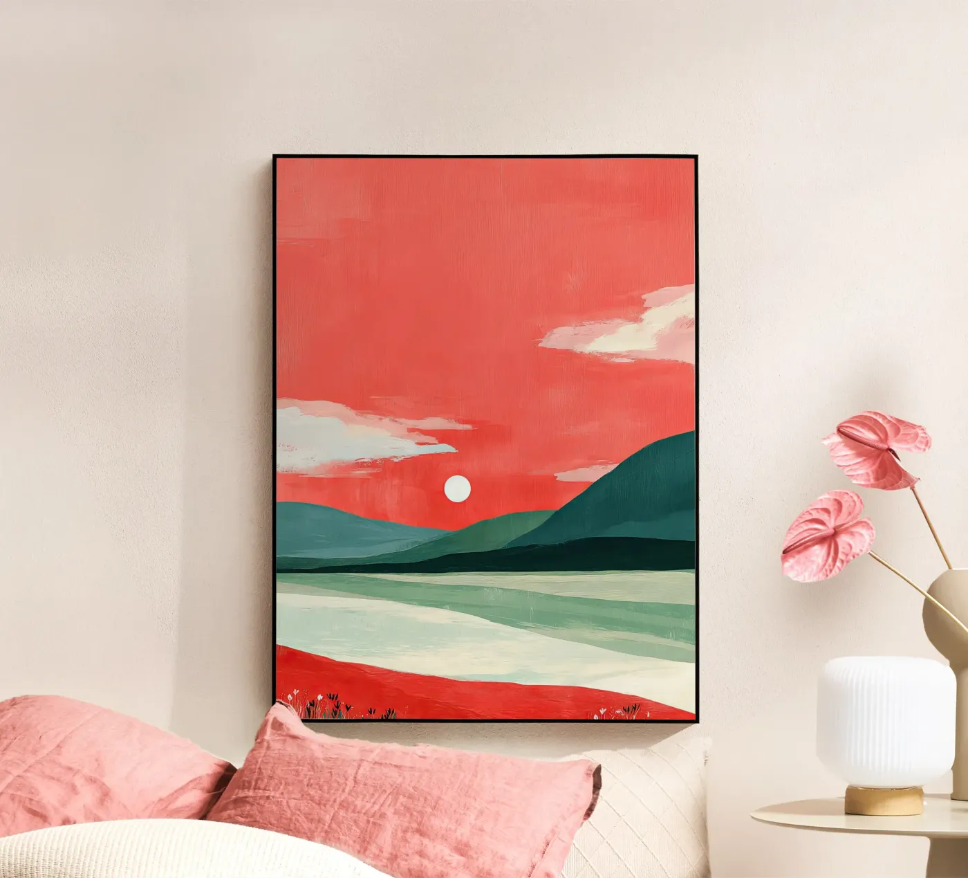 A Calm Sunset Elsewhere Acryl-Glas von michi