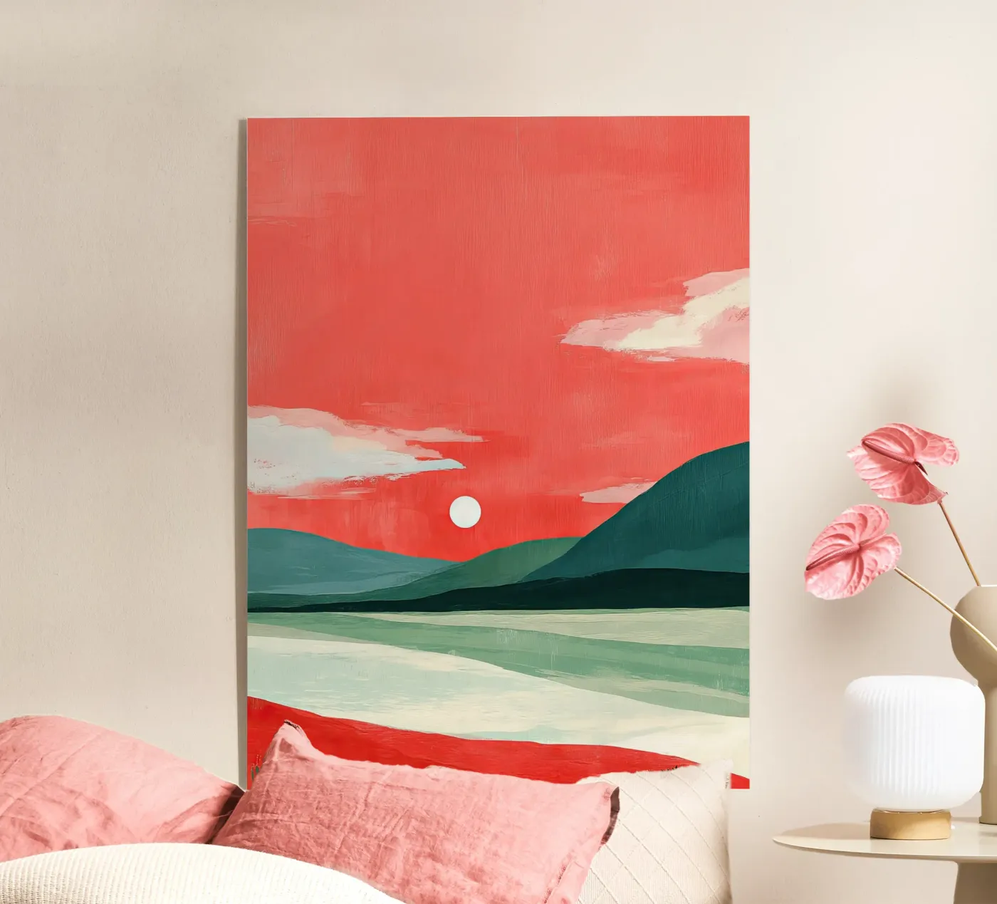 A Calm Sunset Elsewhere Acryl-Glas von michi