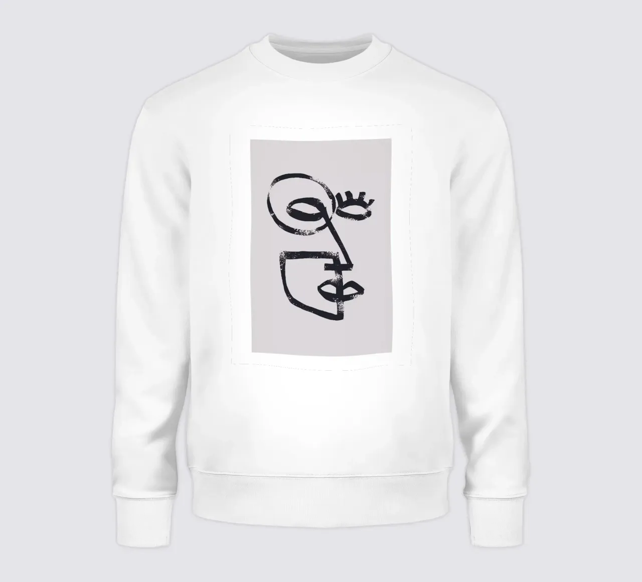 Abstract face sweatshirt by Whole©