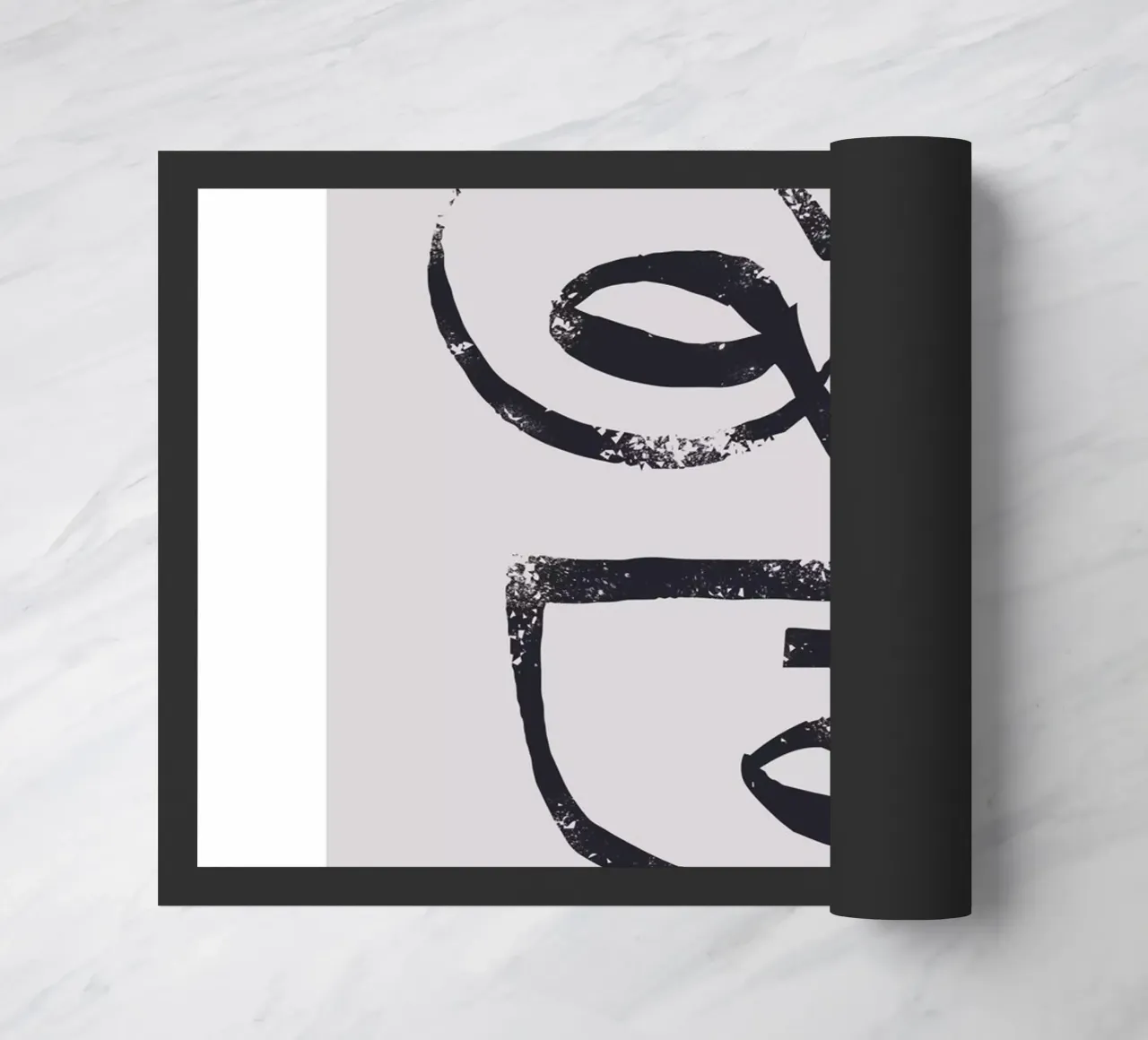 Abstract face doormat by Whole©
