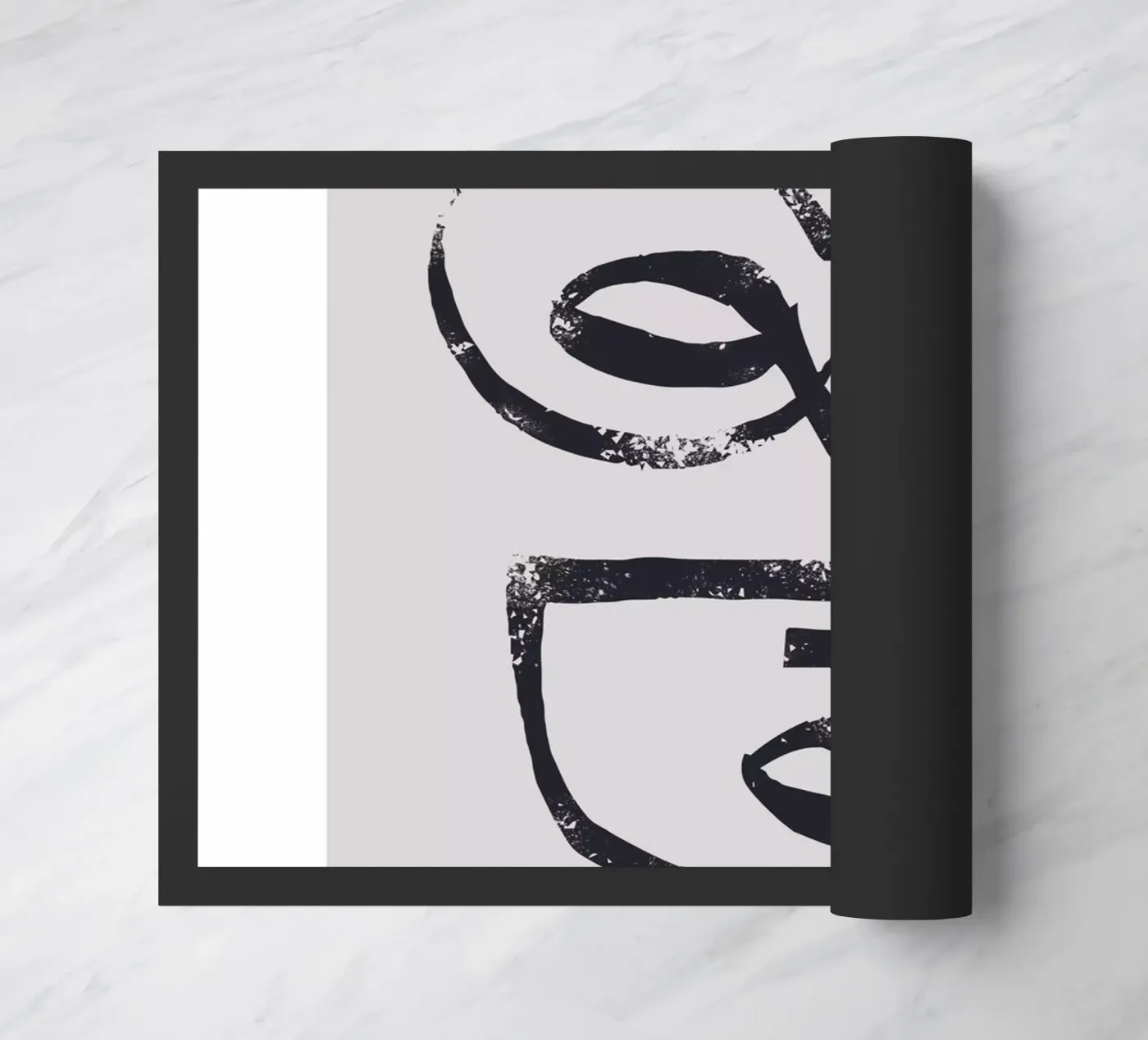 Abstract face doormat by Whole©
