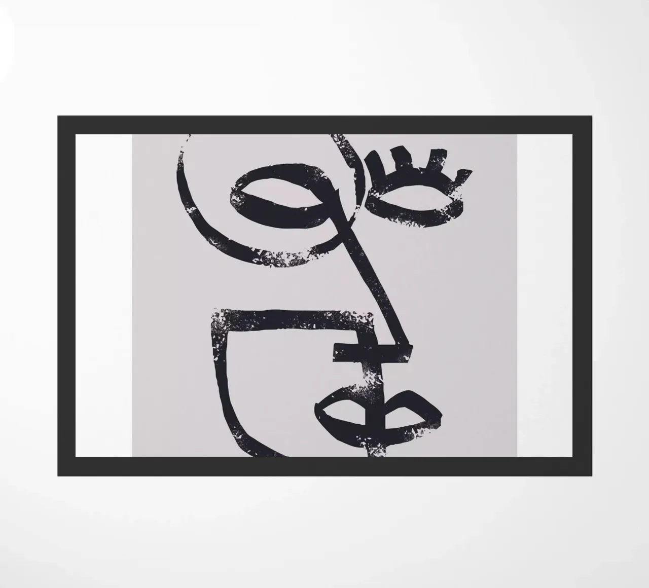 Abstract face doormat by Whole©