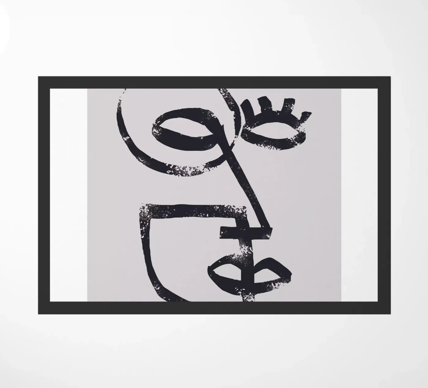 Abstract face doormat by Whole©