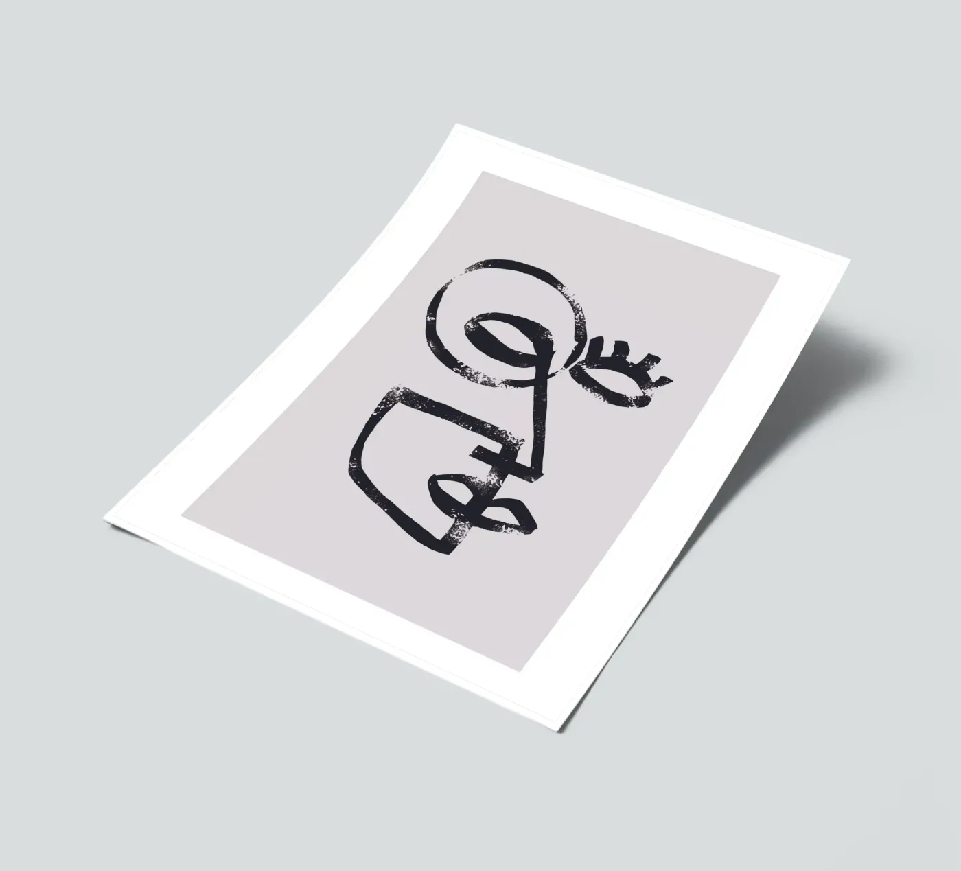 Abstract face sticker sheet by Whole©