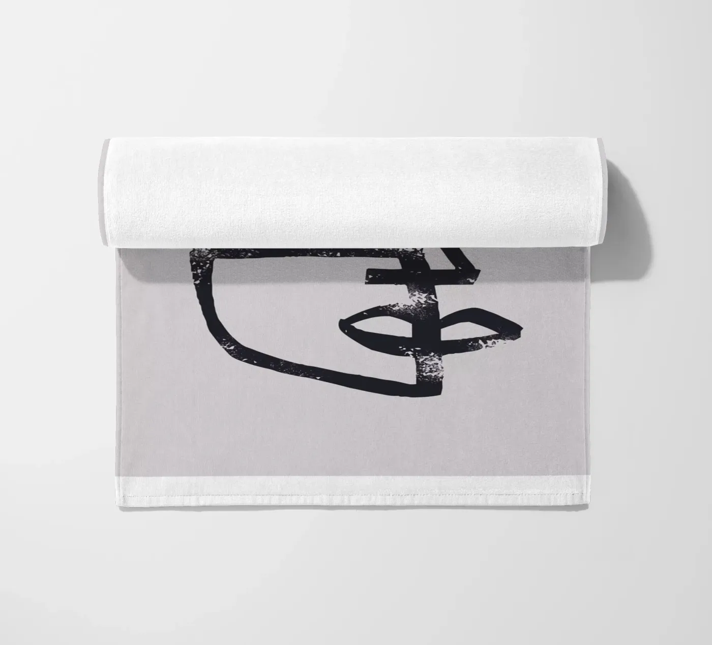 Volto astratto telo mare da Whole©