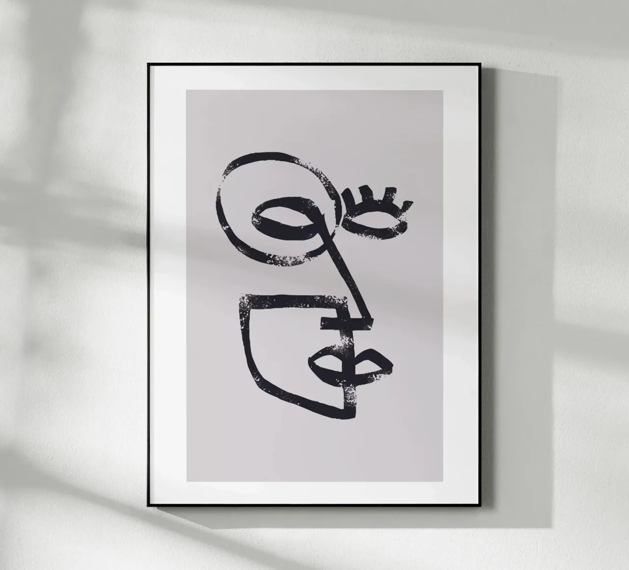 Abstract face plexiglass da Whole©