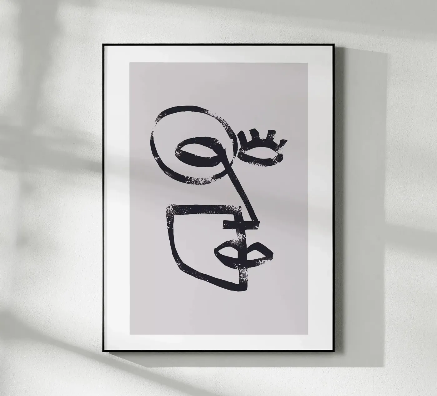 Abstract face acryl van Whole©