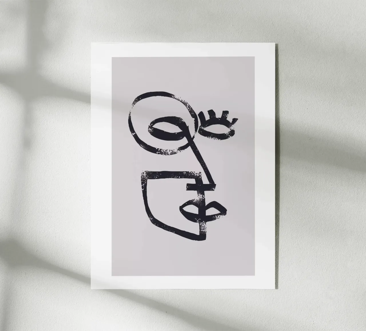 Abstraktes Gesicht Acryl-Glas von Whole©