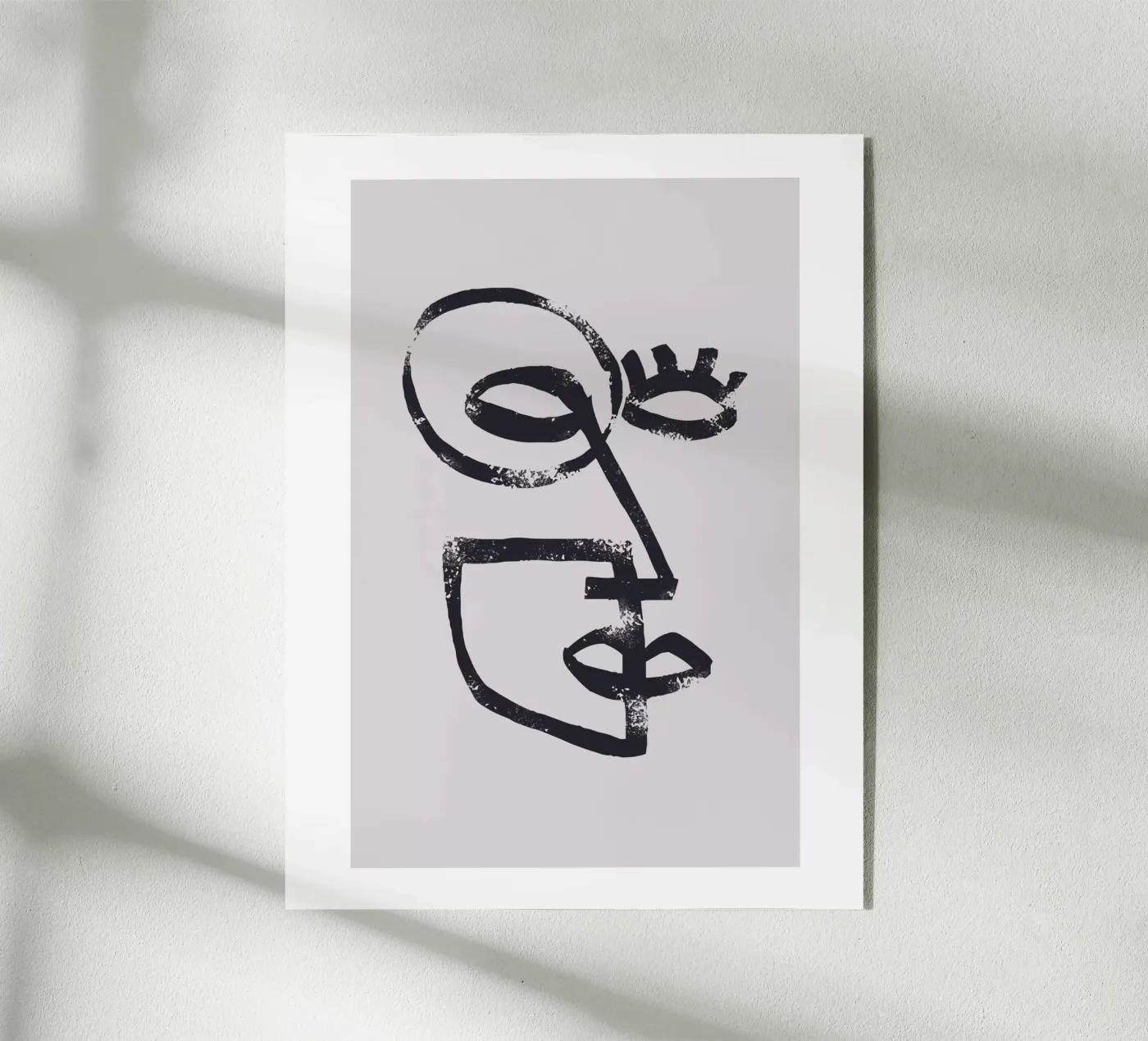 Abstract face acryl van Whole©