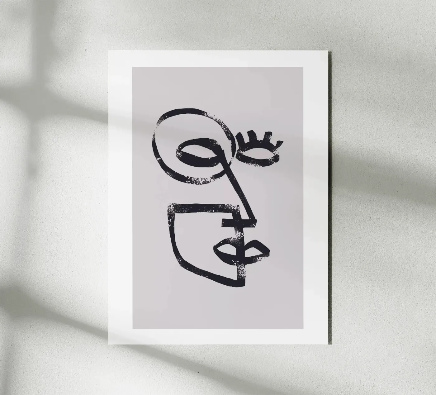 Abstract face forex plate by Whole©