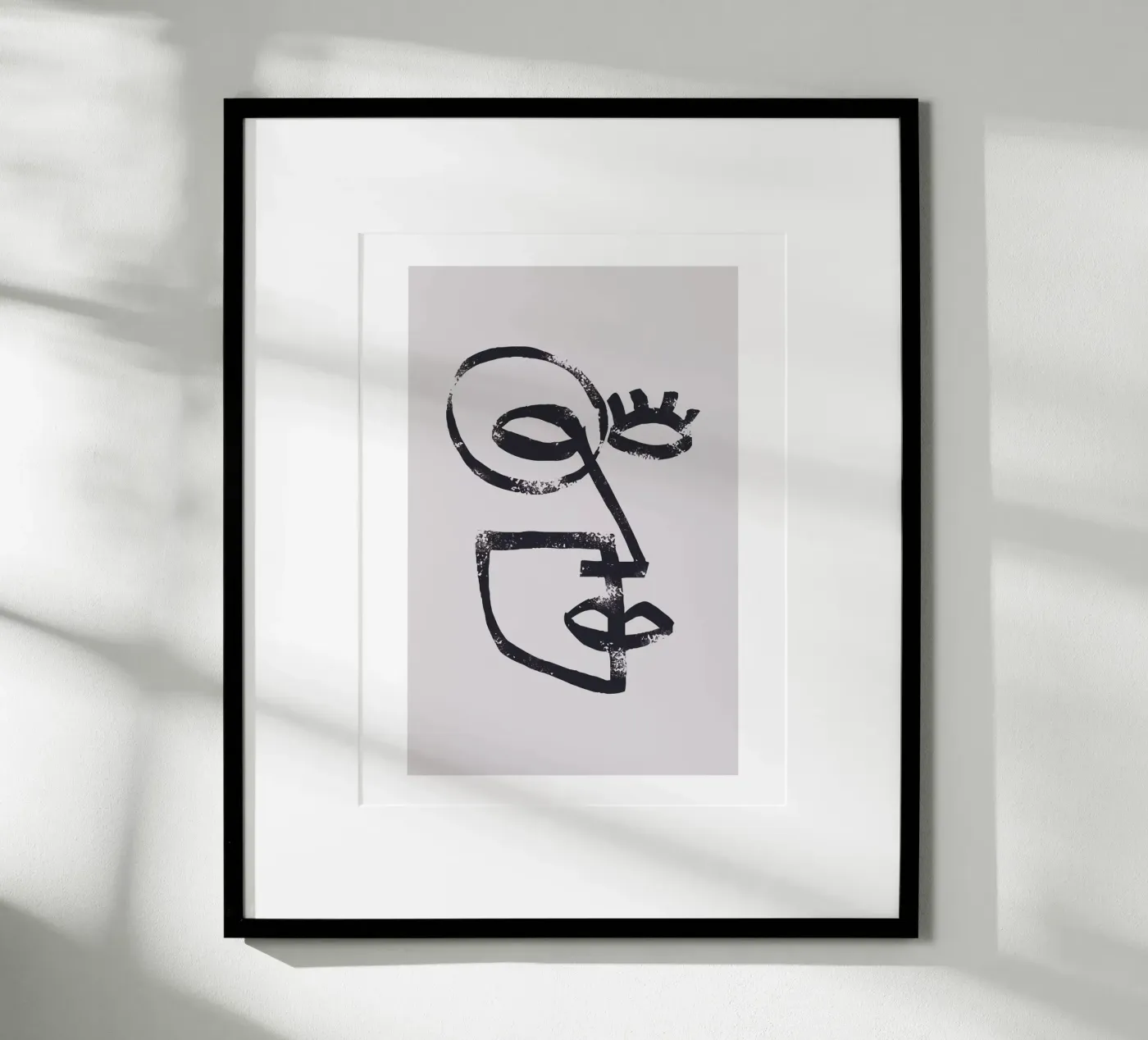 Abstract face poster by Whole©