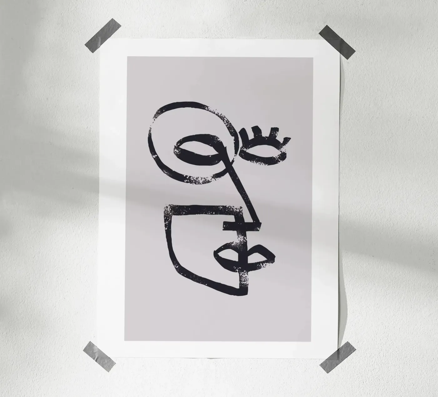 Abstract face poster da Whole©