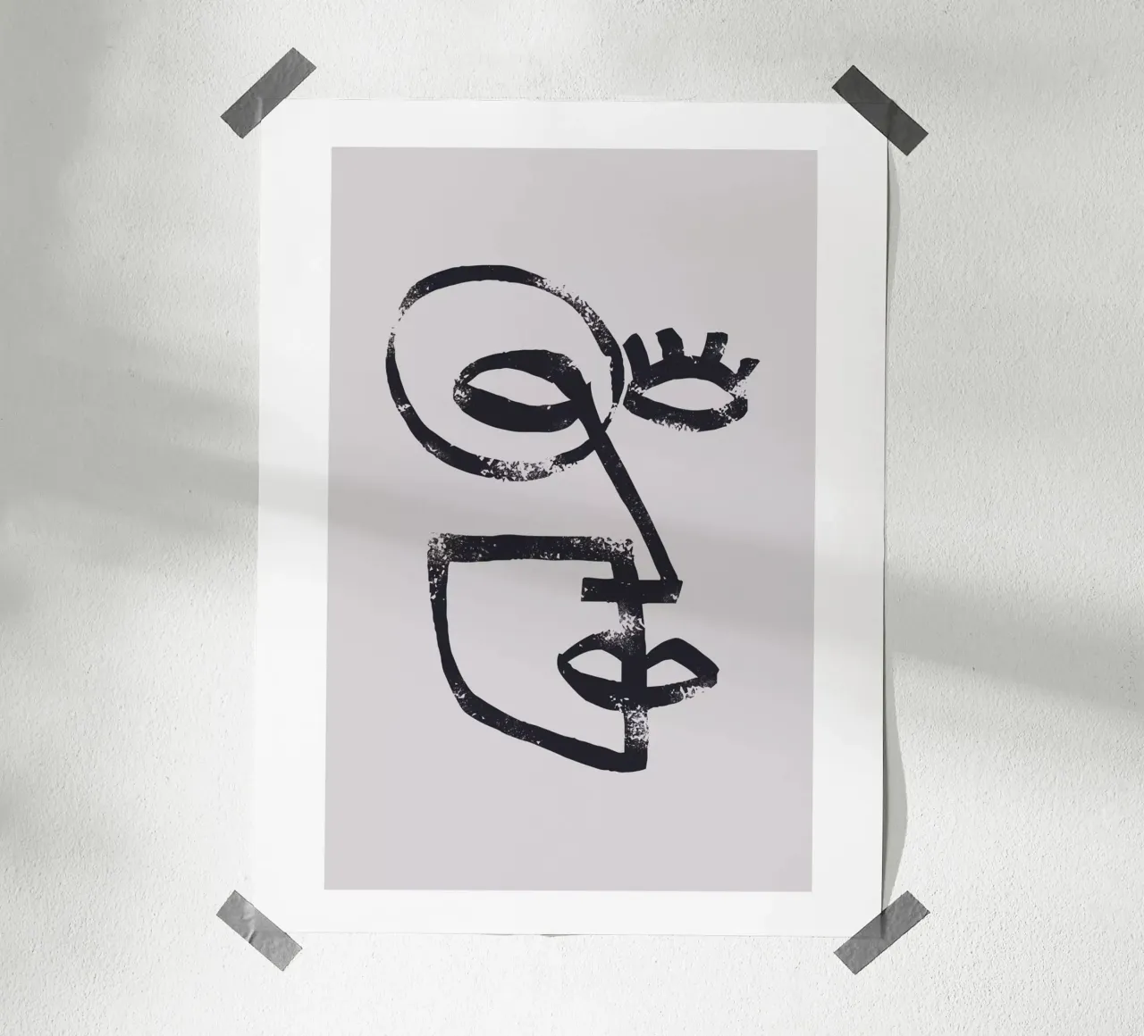 Abstract face poster by Whole©