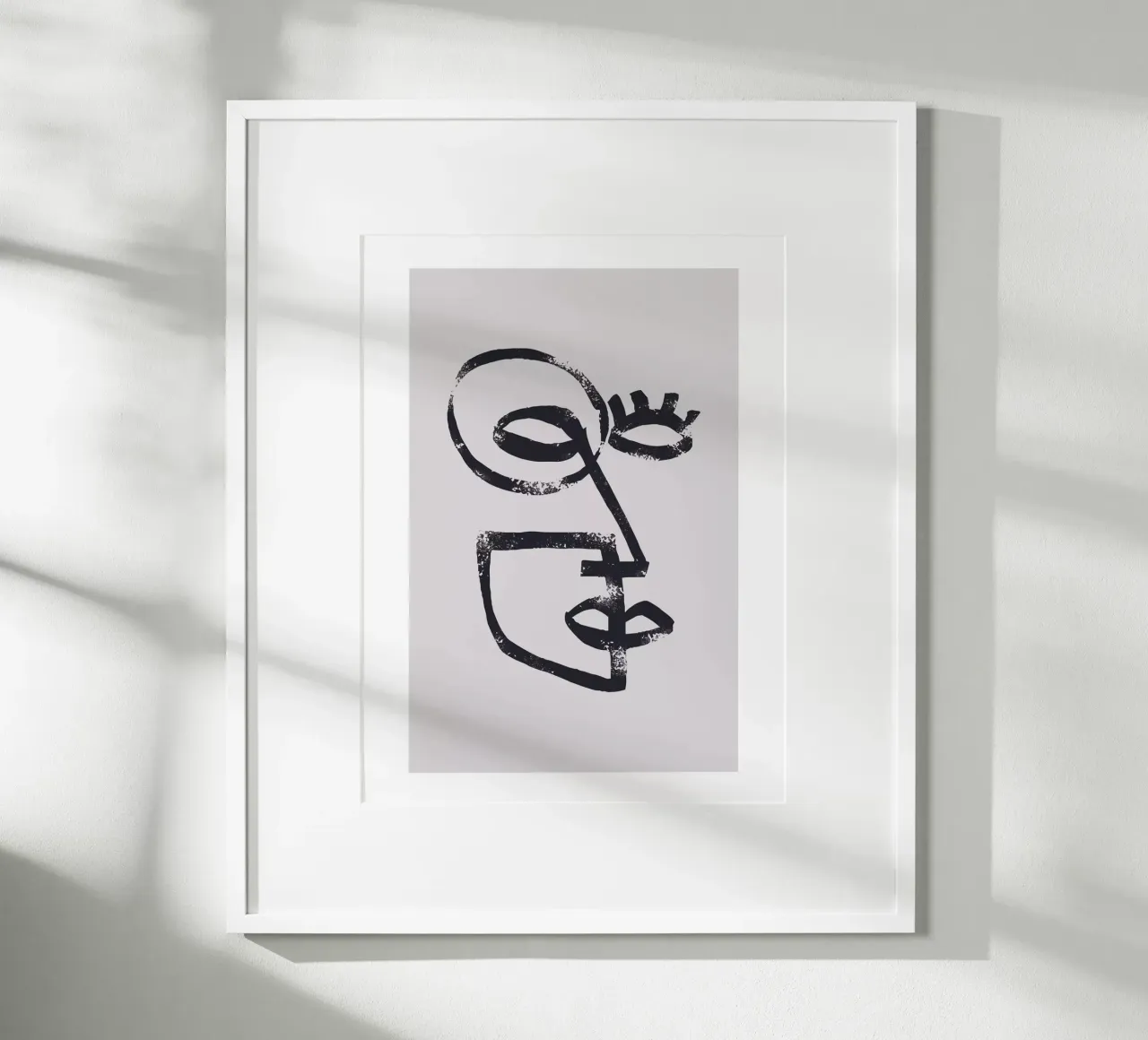 Abstract face poster by Whole©